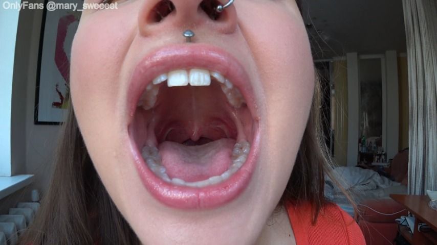 Showing uvula while braces free porn xxx pic