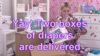 [1.07 GB] - Yay! Two boxes of diapers are delivered - AdultDiaper