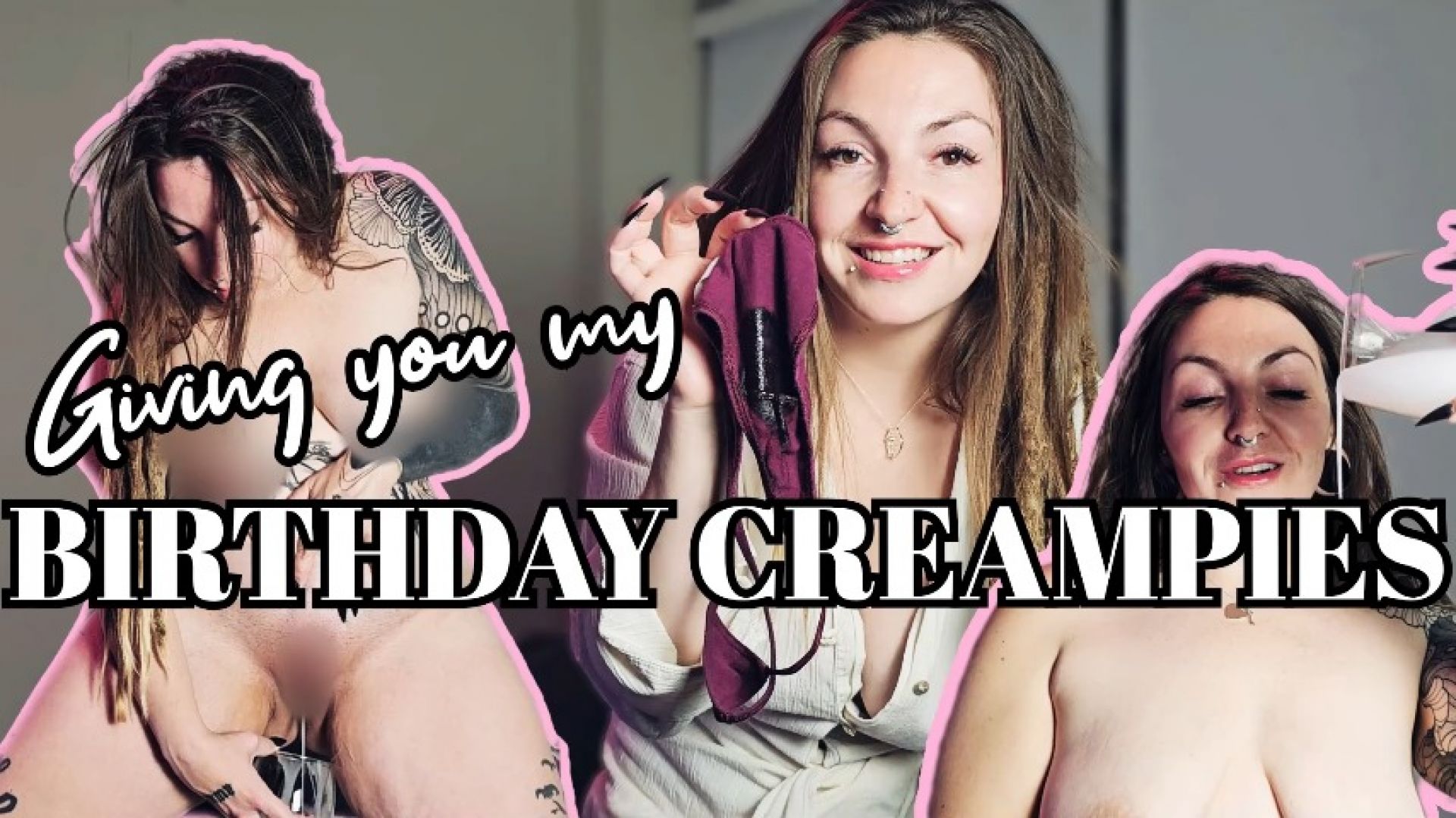 Spookybunz:Feeding you my birthday creampies