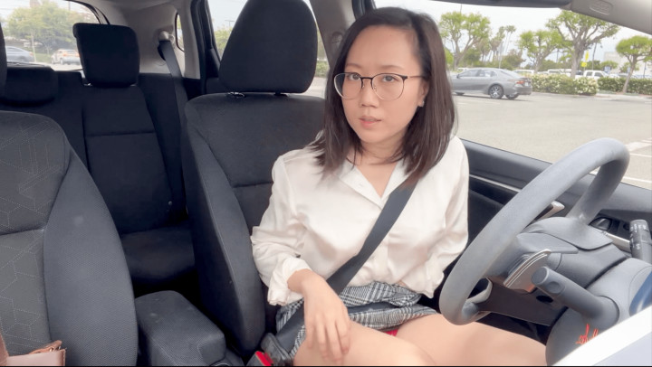 leaked Office Girl: Seatbelt Wearing Masturbation thumbnail
