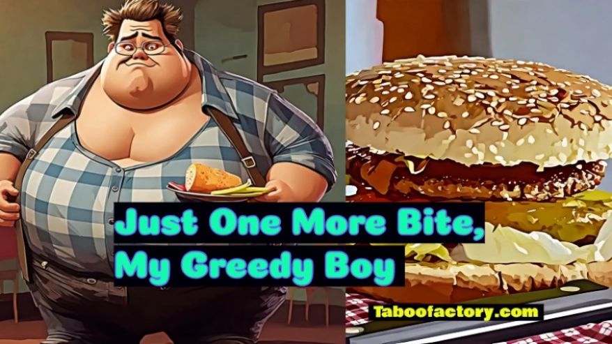 Taboo factory:Just one more bite, my greedy boy