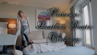 [278.35 MB] - Princess's Leather Boots Cleaning - SpoiltPrincessGrace