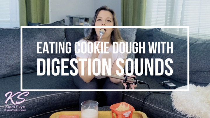 Eating Cookie Dough + Digestion Sounds