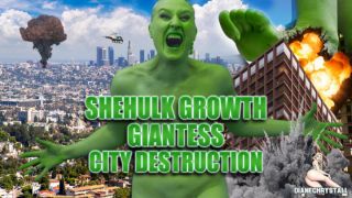 Diane Chrystall - SheHulk Giantess Growth City Destruction - ManyVids