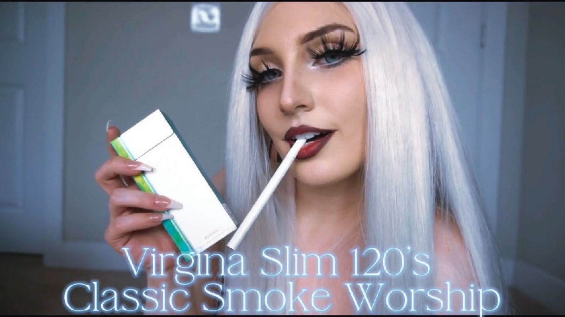missxxcharlotte:Classic Smoke Worship Virginia Slims 120s
