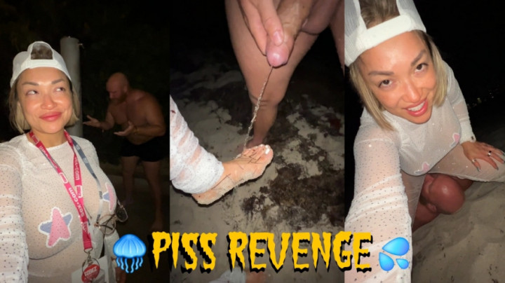 Thor Johnson:She steps on jellyfish gets pissed on