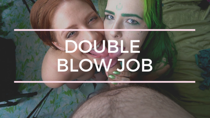 Lesbian double blowjob Jennahasredhair