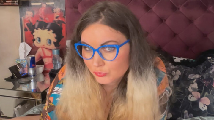 FilthyFuckingWhore:Kinky whore tries on her new glasses ready for geeky content