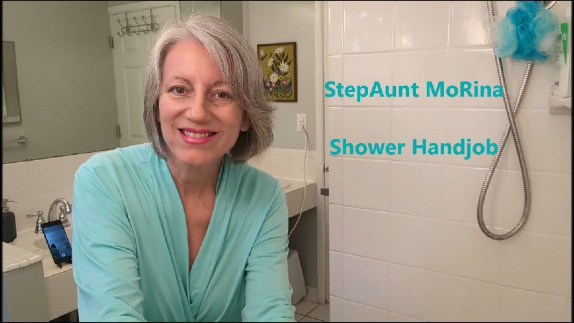 leaked StepAunt MoRina Shower Handjob thumbnail