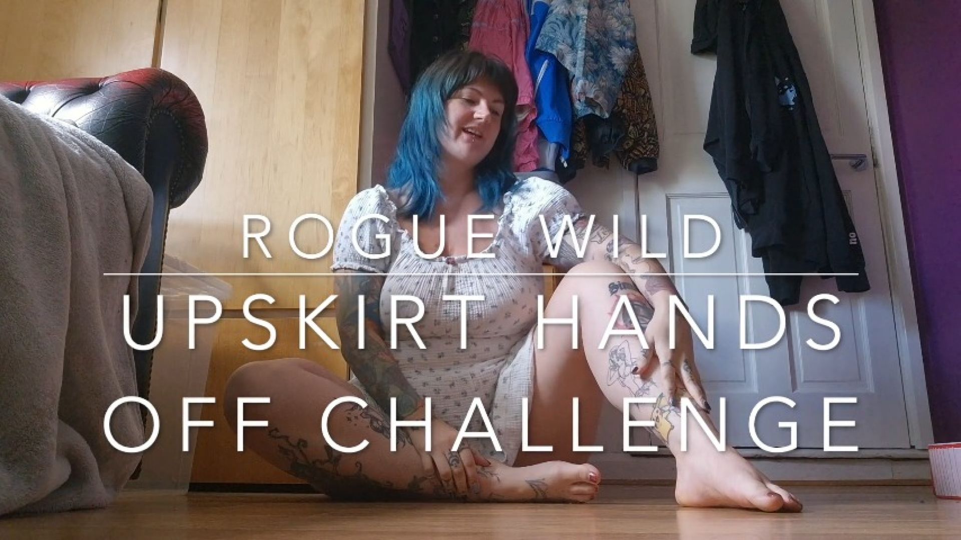 Rogue Wild:Upskirt hands off edging challenge
