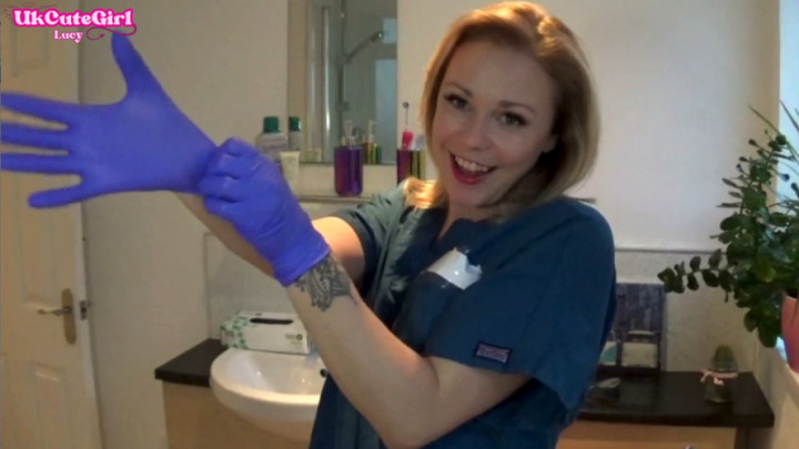 UkCuteGirl:Latex Glove JOI in the Dental Chair Naughty Nurse POV