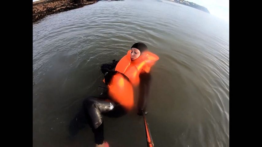 Life Jacket JOI In Open Water UkCuteGirl