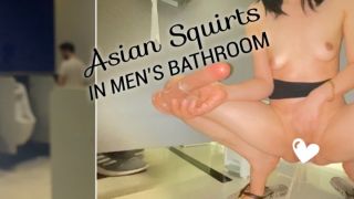 Littlesubgirl - Fuck & Squirts in the Busy PUBLIC Toilet - ManyVids