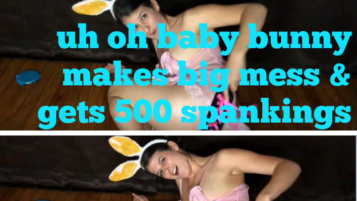 Bad Baby Bunny Gets Spanked