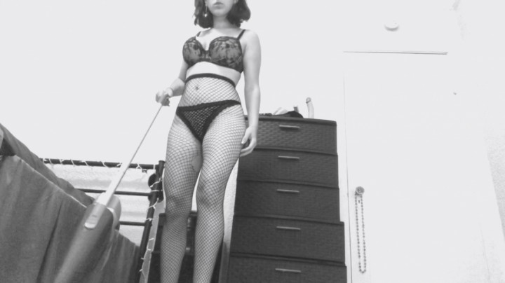 Cleaning in Fishnets and Heels