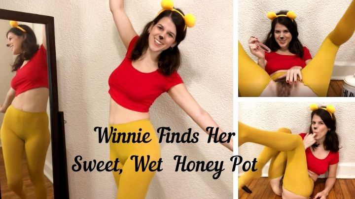 Winnie Rips Tights Eats Sweet Honey Pot