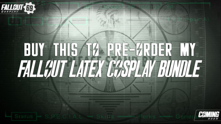 Pre-Order my Latex Fallout Parody Bundle KimberleyJx