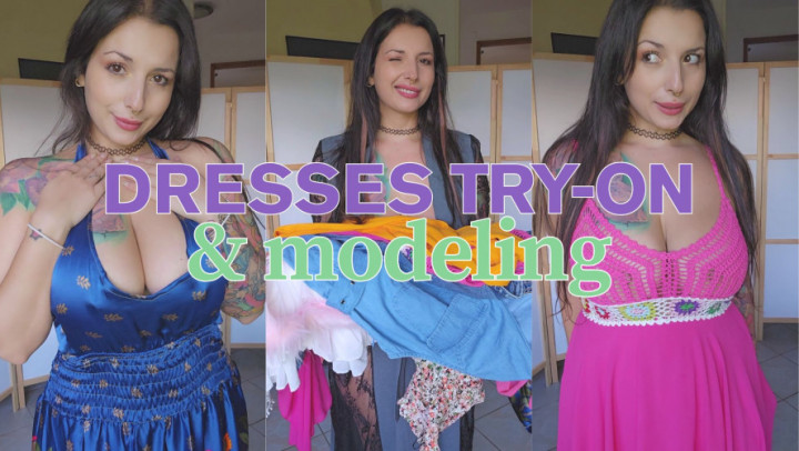 MissChillaBit:DRESSES TRY-ON AND MODELING