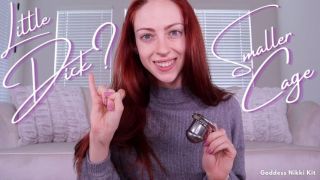 [286.24 MB] - Little Dick Smaller Chastity Cage SPH - FemDom Nikki Kit