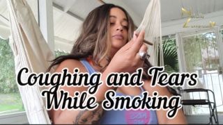 Coughing and Tears while Smoking Fine_domme