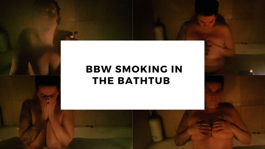 BBW Smoking 420 In The Bathtub thedociledame