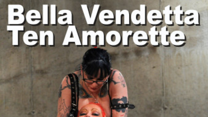 edgeinteractivefilms:Bella Vendetta & Ten Amorette Femdom Bondage Whip Strapon