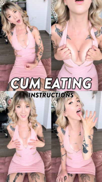 Jade Vow:CUM EATING INSTRUCTIONS JOI