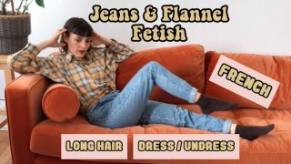 Lila Saintclair - Jeans with ZIPPER + Flannel Fetish Video - ManyVids