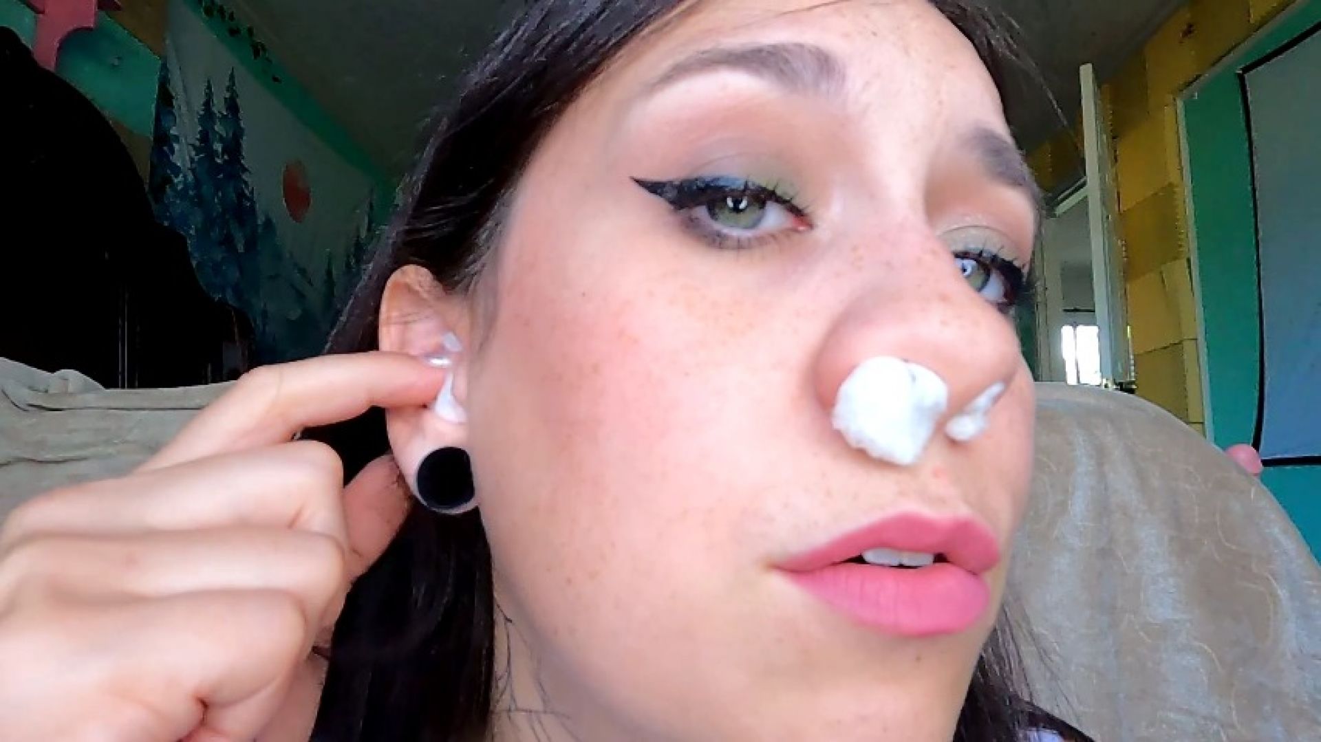 leaked Packing my nose and ears with cotton thumbnail