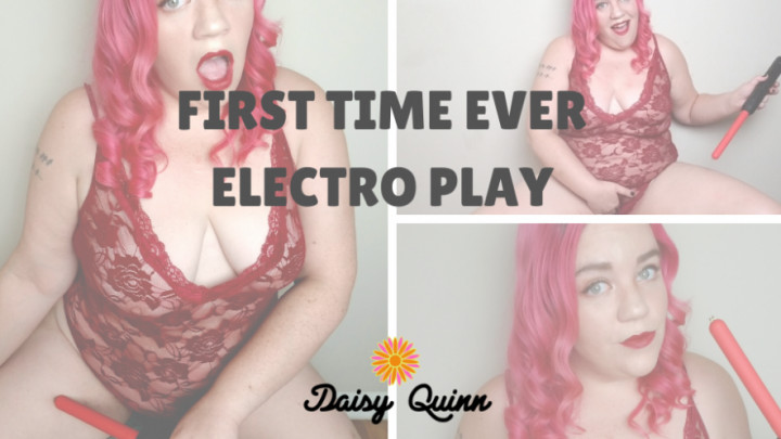 Daisy Quinn - First Time Ever Electroplay - ManyVids