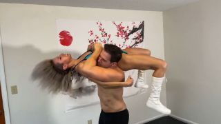 [1.76 GB] - Lora Cross vs Sam Stout Mixed Wrestling - Lora Cross