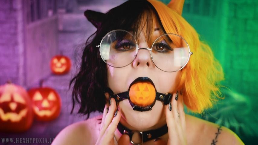 Halloween cutie ball gag and drool HexHypoxia