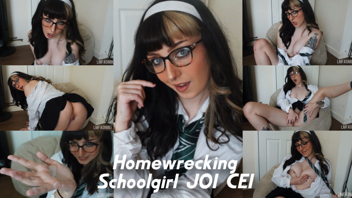 lmfaomiki:Homewrecking Schoolgirl JOI CEI