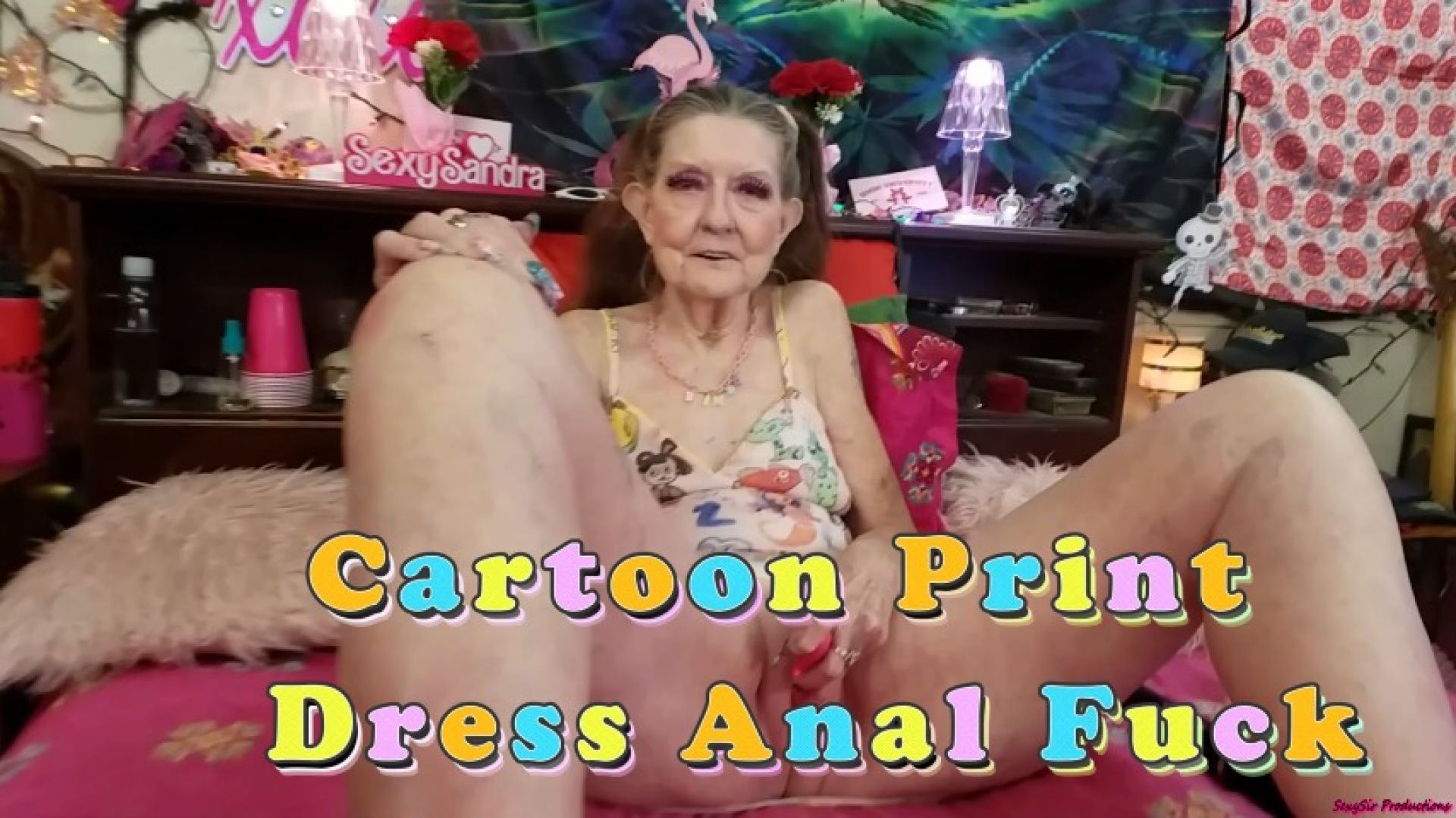 SexySir Productions:Cartoon Print Dress Anal Fuck
