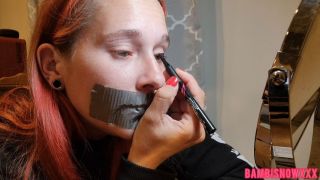 [1.20 GB] - Makeup While Gagged - Bambi Snow