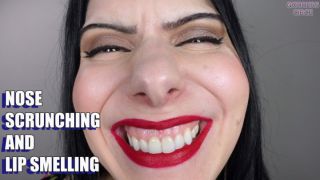 [894.27 MB] - NOSE SCRUNCHING AND LIP SMELLING - Goddess Circe
