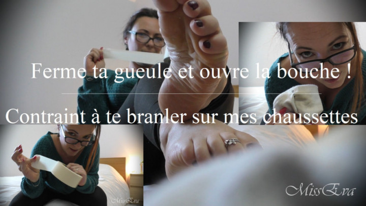 Contraint a te branler sur mes socks MissEva