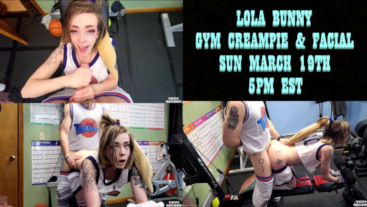 leaked Lola Bunny Gym Time Facial and Creampie thumbnail