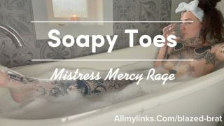 [1.82 GB] - Soapy Toes, Foot Fetish Soft Femdom - Blazed Brat