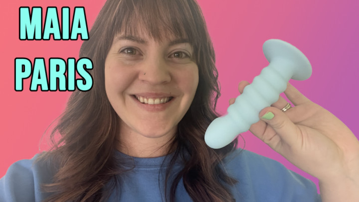 Maia Paris Ribbed Silicone Dildo TawneysSexEd