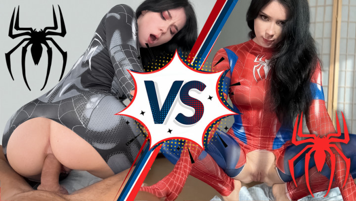 leaked Passionate Spider Woman vs Anal Fuck Lover Black Spider-Girl thumbnail