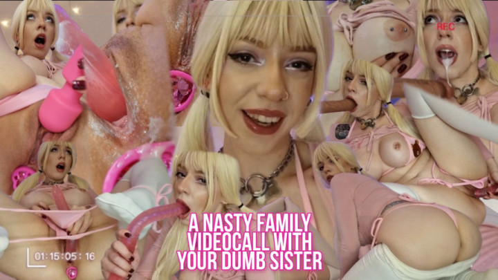 leaked A nasty family videocall with your dumb sister video thumbnail