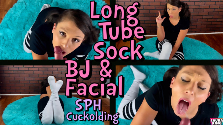 Long Socks BJ and Facial Sph Cuckolding