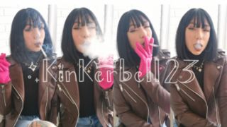 [3.43 GB] - Chain-smoking in Leather jacket & gloves - Kinkerbell2307