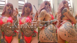 Kinkerbell2307 - Chain-smoking wearing PVC bikini - ManyVids