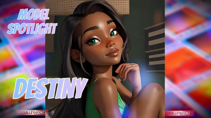 Cartoons4grownfolks:Model Spotlight: Destiny | SFW Black Beauty in 3D Fantasy