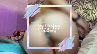 buttplug play for daddy bbybluevelvet