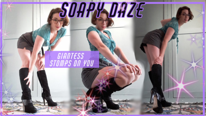 Giantess in boots Soapy Daze
