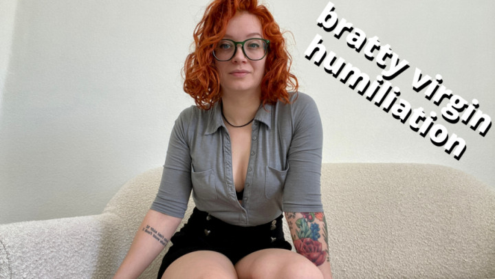 leaked bratty femdom virgin humiliation JOI thumbnail