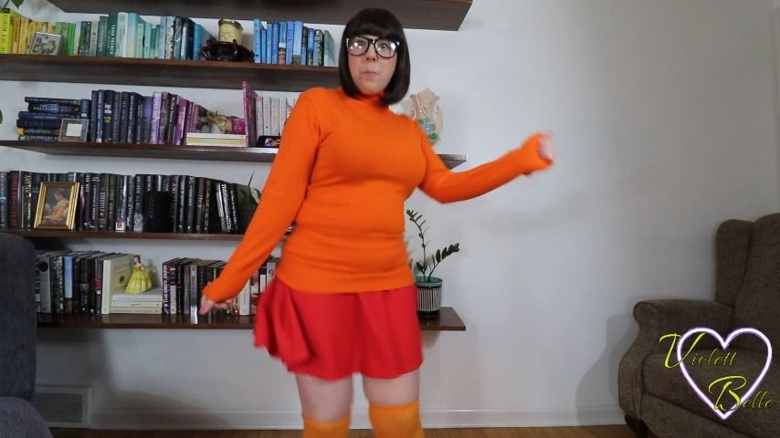 Velma Cosplay - Anal Solo and Dancing ViolettBelle